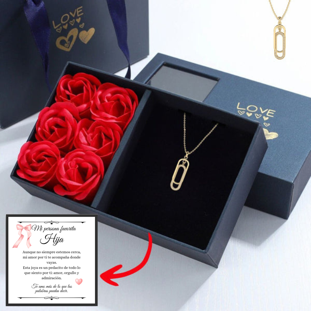 Pacote de presente "Amor de Corações"! Esta semana, receba GRÁTIS uma Rosa Eterna + 1 Anel de Amor Eterno GRÁTIS!