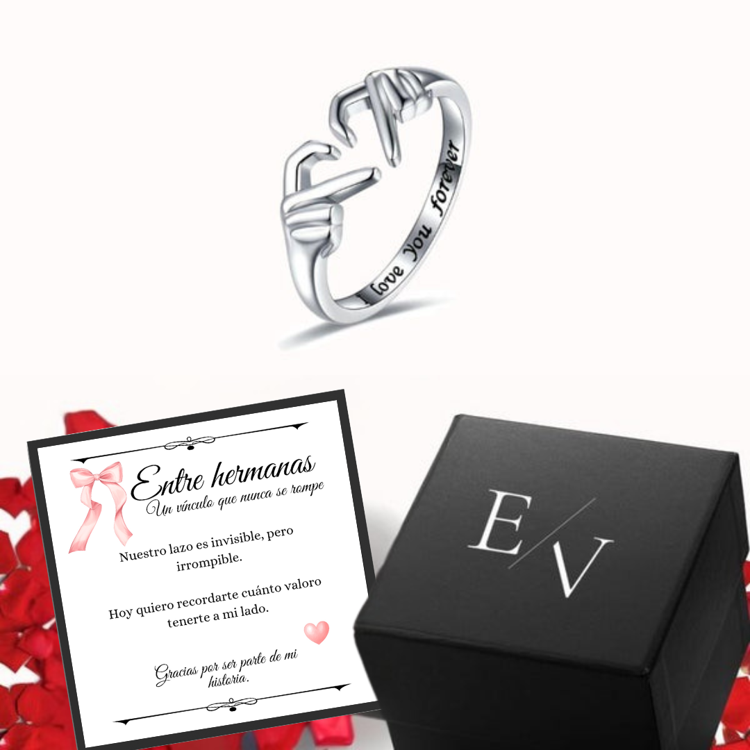 OFERTA 2x1 | Anillo de Amor Eterno Ajustable para Mi Hermana