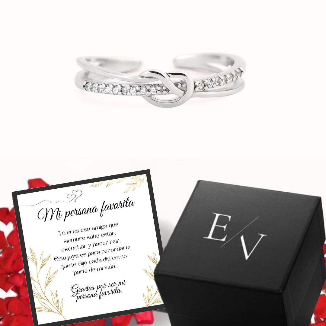 OFERTA 2x1 | Anillo "Experiencias Entrelazadas" Ajustable Para mi Amiga