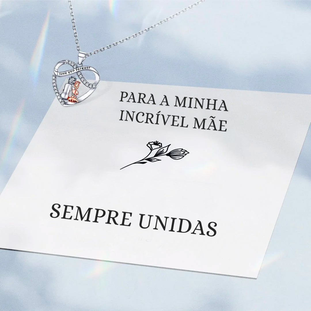 Pacote Colar Sempre Unidas + (2 Anéis GRÁTIS) | Eu te amo para sempre | OFERTA 2x1